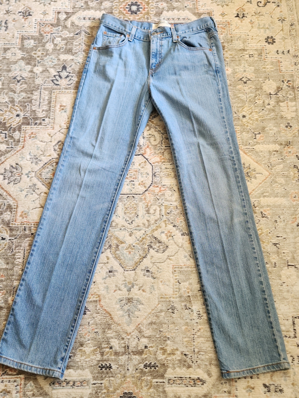 Vintage Y2k Levi's 505 8L Classic Light Wash Straight Leg Jeans